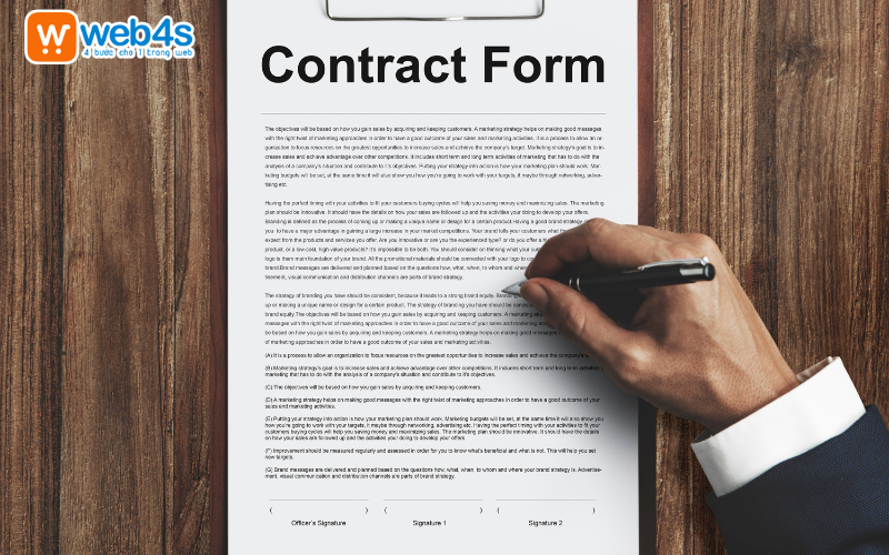 Nguyên tắc giúp tạo mẫu hợp đồng thiết kế website chuẩn nhất